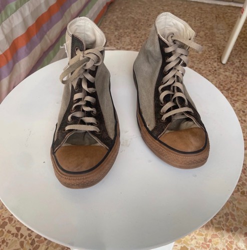 Converse montantes beige avec