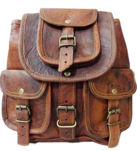 Sac dos cuir véritable - cuir,