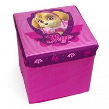 POUF DE RANGEMENT ENFANT DISNEY PAW PATROL  PAT PATROUILLE ROSE STELLA