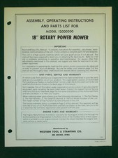 WESTERN TOOL 18"  ROTARY MOWER