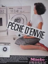 1985 ADVERTISING MIELE LA PEACE WASHING MACHINE PRICELESS - ADVERTISING