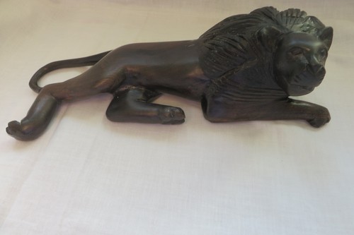 Ancien sculpture lion - sculpture,