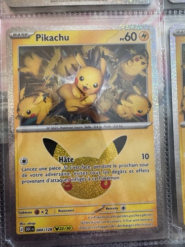 Carte pikachu holo fr - carte, 22/30