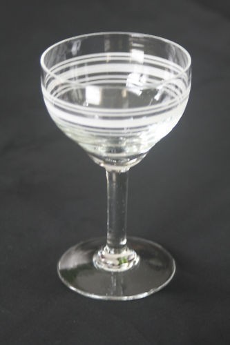 Verre bar ancien - verre, de