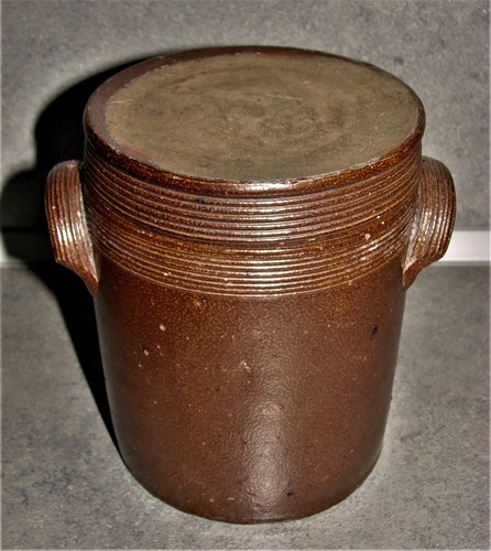 Ancien pot graisse - pot, en