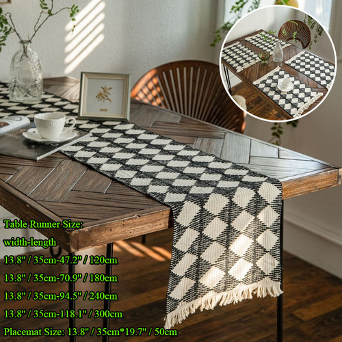 Coton chemin table tissage - coton, de