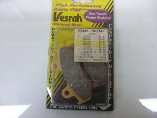 Plaquette frein vesrah pour - de,