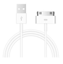 USB Dock 30 Pin Data Cable for iPhone 3G 3GS 4 4S iPad 1 2 3 iPod Shuffle White