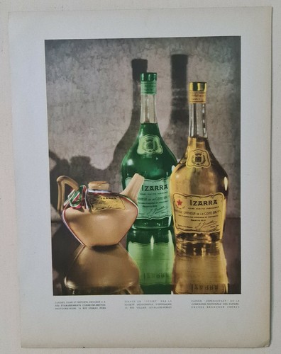 Liqueur izarra 1936 estampe - estampe, en