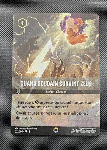 Quand soudain survint zeus - survint,