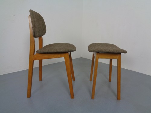 Vintage beech chaise - beech, &