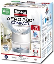 Rubson AERO 360° Absorbeur d'humidité Compact (1 appareil + 1 recharge de... 