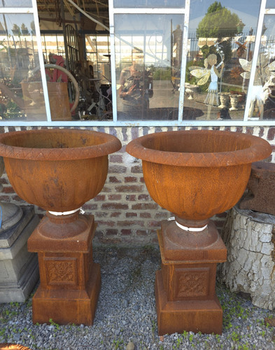 Vases médicis fonte avec - vases, en