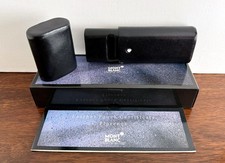 Montblanc Florence Large Black Leather Pen Pouch. Box & Papers.