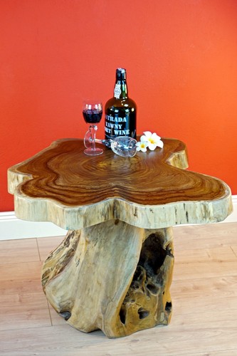Bois massif table basse - table,