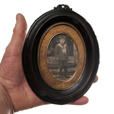 Ancien Cadre Ovale Porte Photo