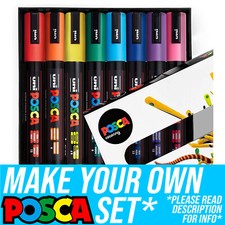 Posca Marqueur Peinture Ensemble Cadeau Art Stylos Étanche Permanent Métal Tout