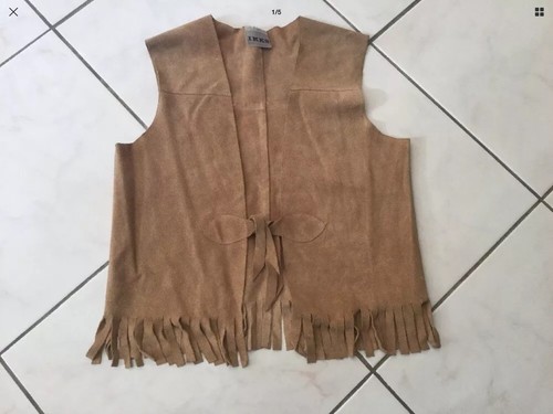 Gilet velours cuir ikks - de,