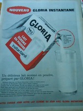 Advertising 1962 Gloria Instant Skim Milk Powder
