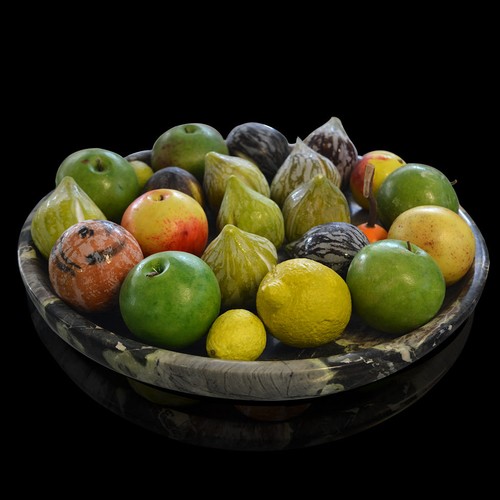 Sculpture table fruits - sculpture, de