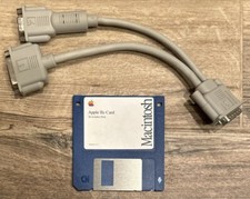 Apple IIe Card Y-Cable Splitter for Joystick & Floppy Drive RARE Mac 590-0703-A