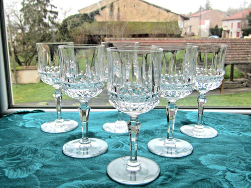 Verres vin rouge cristal - vin,