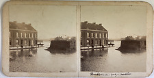 Belgique, Charleroi, Inondations à Marchienne-au-Pont, Vintage print, ca.1880, S