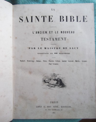 Sainte bible maistre de - sainte,