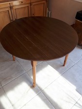 Table ronde avec rallonge 