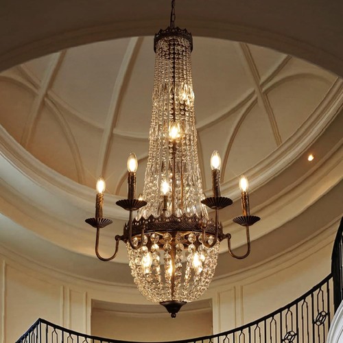 Crystal chandelier light - crystal, chandelier,12-light