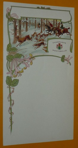 1900 1910 menu champagne - 1900-1910,