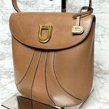 Delvaux Vintage Shoulder Bag Brown Leather Crossbody Belgium Luxury vintage JPN