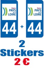 2-STICKERS-PLAQUE-AUTO-IMMATRI