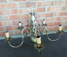 Antique 5 Branch Chandelier With Eagle Prussian Style Vintage Decoration Collection