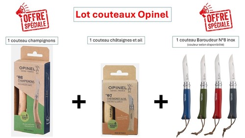 Lot couteaux opinel - 3,