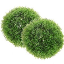  2pcs Boules topiaires de plante artificielle pour décoration extérieure de la