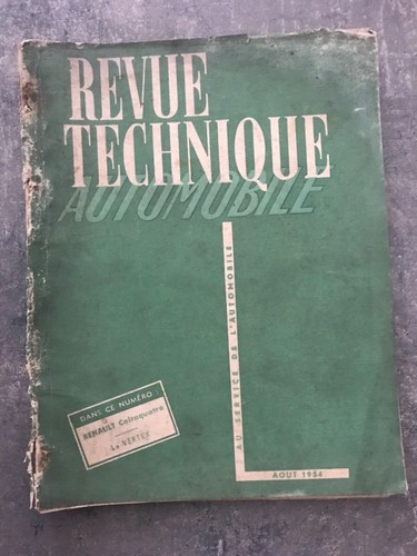 Revue technique rta - technique, renault