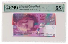 SUISSE billet 20 Francs 1995