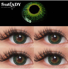 KIT de Lentilles cosmetique couleur verte 3 tons eye lenses