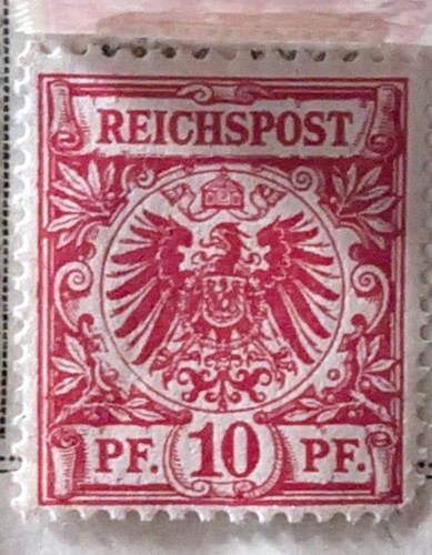 Timbre empire allemand 1890 - allemand, de
