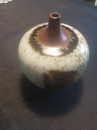 Vase boule toupie signe - vase,