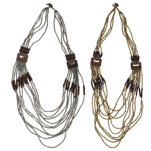 Collier perles plusieurs - collier,