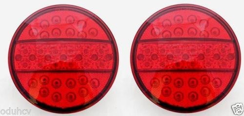 Fog led hamburger rouge 24v - 2x,