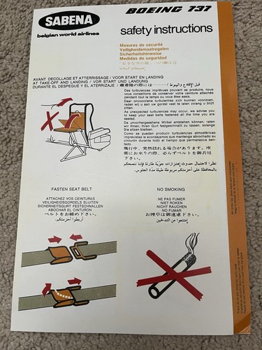 Sabena airlines 737 safety - sabena,