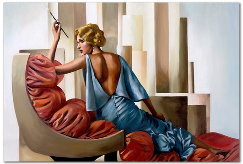 Peinture huile dans style - peinture, À