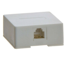 Prise Téléphonique De Mural RJ11 RJ12 Câble Téléphone Modem ADSL Internet F