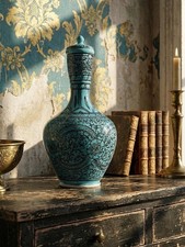 Vase couvert ou jarre Persane