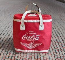 Coca-Cola Retro Soft Cooler Vintage Collector Coke Cooler Insulated Bag / Red