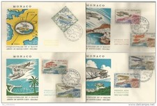 Monaco 22.5.1964. 50th First Monte Carlo Air Rally 4 Envelopes Day 1