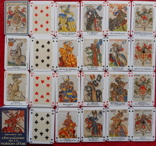 Jeu cartes chevaliers - cartes, la